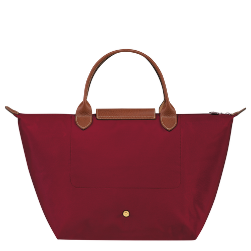 Longchamp Le Pliage Original M Canvas, Recycled canvas Women's Top-handle Bags Red | 374-SCKLTE