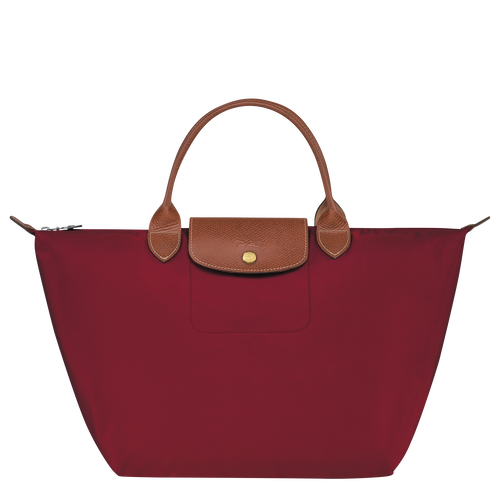 Longchamp Le Pliage Original M Canvas, Recycled canvas Women\'s Top-handle Bags Red | 374-SCKLTE