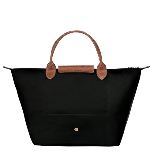 Longchamp Le Pliage Original M Canvas, Recycled canvas Women's Top-handle Bags Black | 460-QXROPT