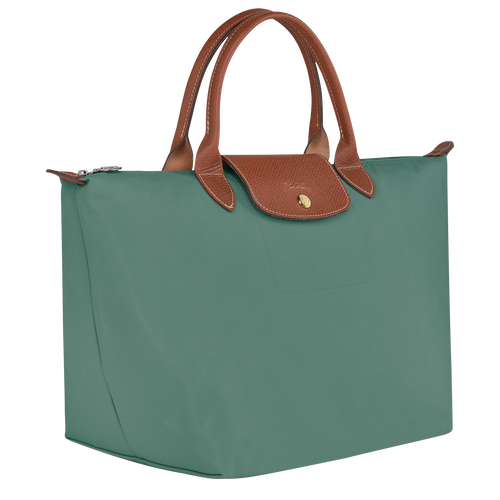 Longchamp Le Pliage Original M Canvas, Recycled canvas Women's Top-handle Bags Green | 983-FXNBHC