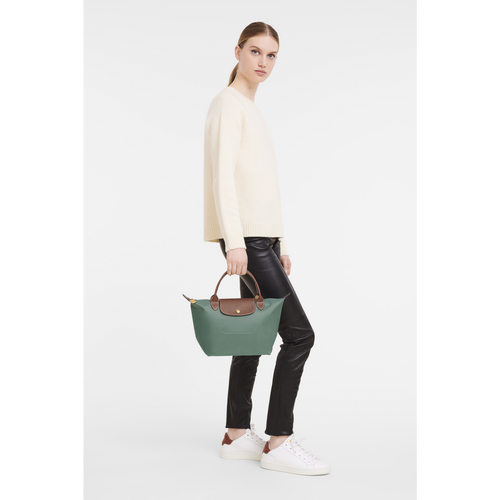 Longchamp Le Pliage Original S Canvas, Recycled canvas Women's Top-handle Bags Green | 275-ZIVLDC