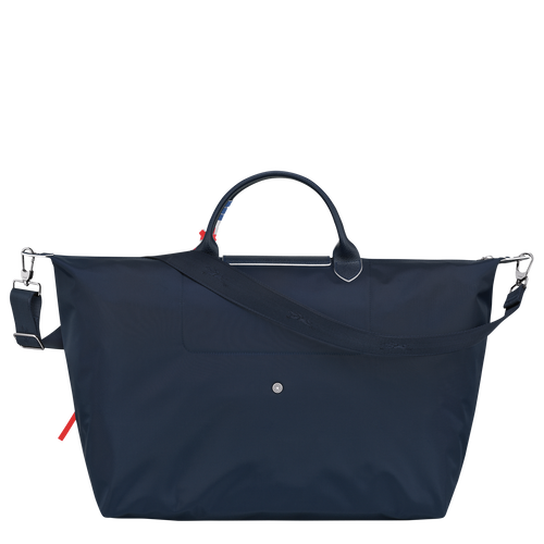 Longchamp Le Pliage Très Paris L Canvas, Recycled canvas Men's Travel Bags Blue | 975-TOUIAV