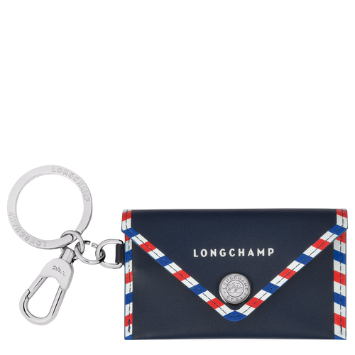 Longchamp Le Pliage Très Paris Leather Women\'s Key Rings Blue | 618-AFBGOL