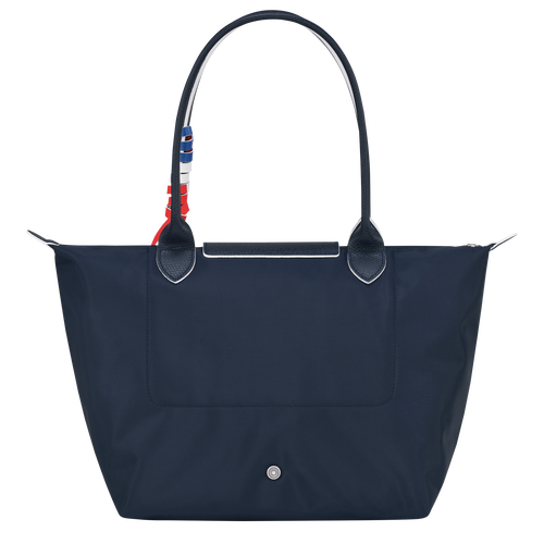 Longchamp Le Pliage Très Paris S Canvas, Recycled canvas Women's Shoulder Bags Blue | 065-GTRMQL