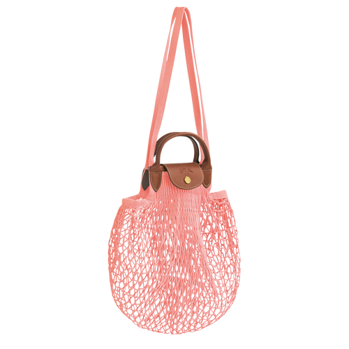 Longchamp Le Pliage filet Canvas Women's Shoulder Bags Pink | 790-QNKZFO