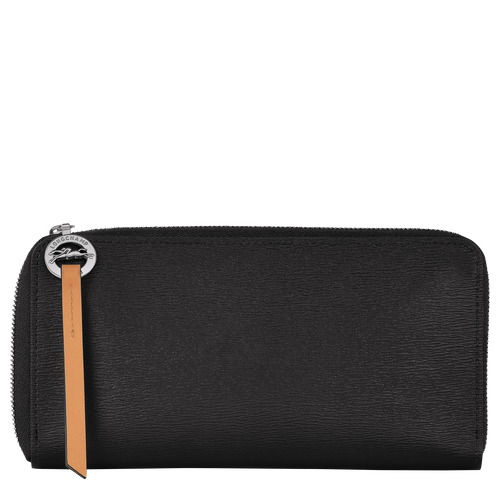 Longchamp Long Le Pliage City Canvas Women\'s Wallets Black | 475-NHXEQI