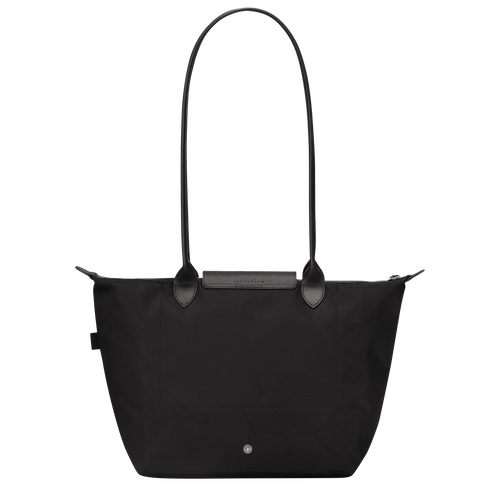 Longchamp Long Le Pliage Energy Canvas, Recycled canvas Women's Shoulder Bags Black | 349-LOCHRT