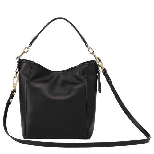 Longchamp Mademoiselle S Leather Women's Shoulder Bags Black | 095-HWOMVU