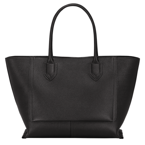 Longchamp Mailbox L Leather Women's Top-handle Bags Black | 295-VMUDKB