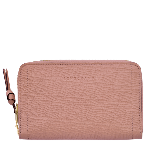 Longchamp Mailbox Leather Women\'s Compact Wallets Pink | 201-GVNBAK