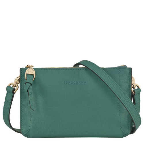 Longchamp Mailbox Leather Women\'s Wallets On Chain Green | 608-NXDELI