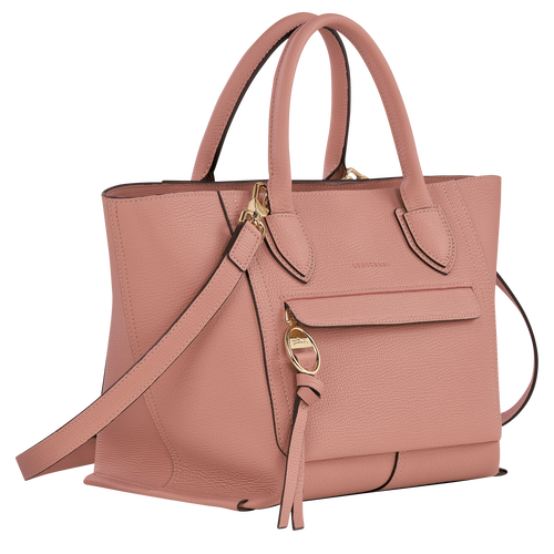 Longchamp Mailbox M Leather Women's Top-handle Bags Pink | 058-KVLRWN