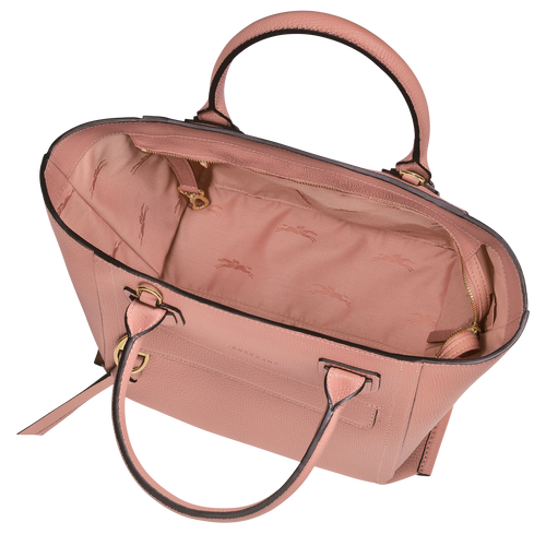 Longchamp Mailbox M Leather Women's Top-handle Bags Pink | 058-KVLRWN