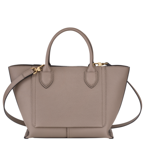 Longchamp Mailbox M Leather Women's Top-handle Bags Beige | 904-EUFSQT