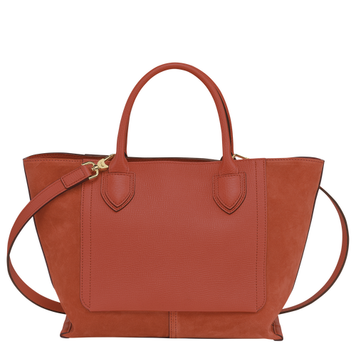 Longchamp Mailbox M Leather Women's Top-handle Bags Orange | 930-WXHNVG