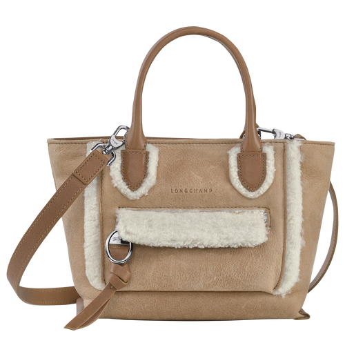 Longchamp Mailbox S Leather Women\'s Mini Bag Beige | 357-CAXFMW