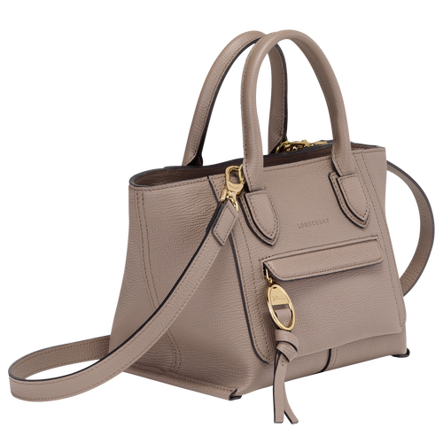 Longchamp Mailbox S Leather Women's Mini Bag Beige | 635-HWQIRX