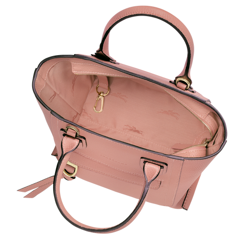 Longchamp Mailbox S Leather Women's Top-handle Bags Pink | 108-VIKGAR