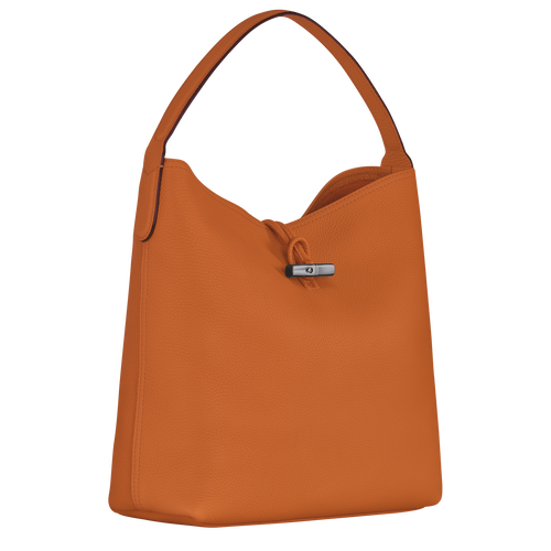 Longchamp Roseau Essential Leather Women's Shoulder Bags Orange | 048-MDKEGL