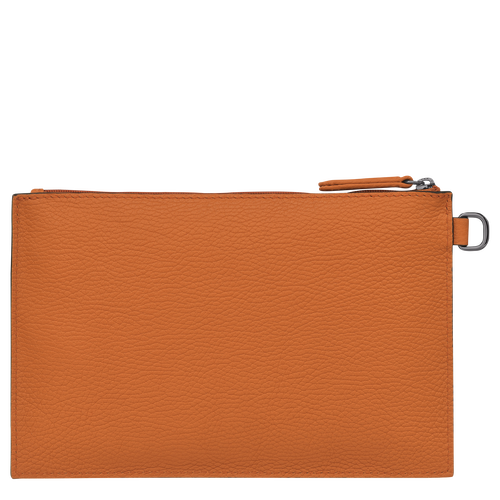 Longchamp Roseau Essential Leather Women's Pouches Orange | 325-IYPCAE