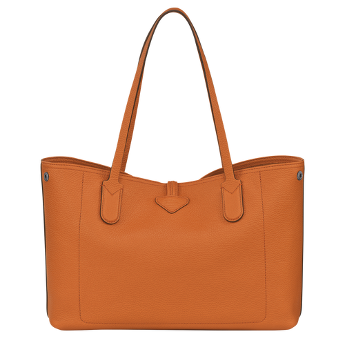 Longchamp Roseau Essential Leather Women's Shoulder Bags Orange | 678-MNLRGE