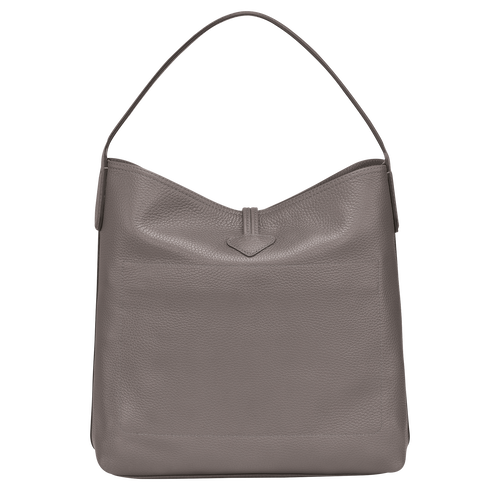 Longchamp Roseau Essential Leather Women's Shoulder Bags Grey | 728-MPBAIS