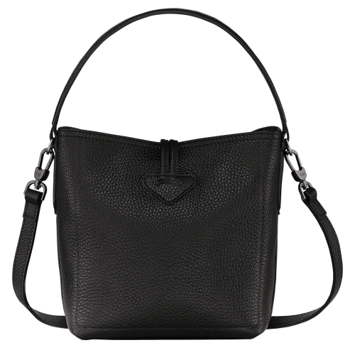 Longchamp Roseau Essential S Leather Women's Crossbody Bags Black | 485-QTFJKA