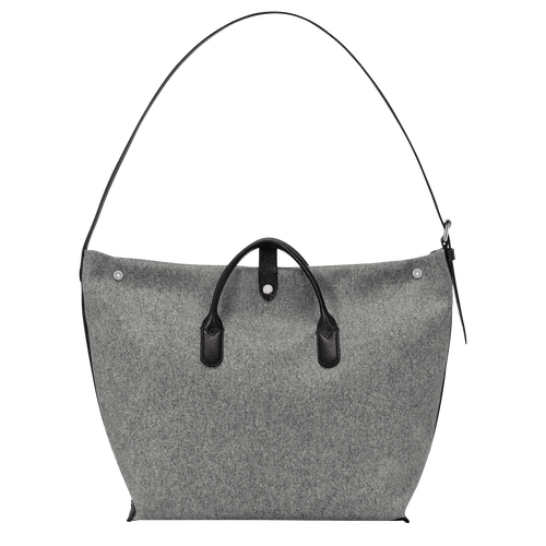 Longchamp Roseau Essential XL Canvas Women's Shoulder Bags Grey | 038-JZIFEU