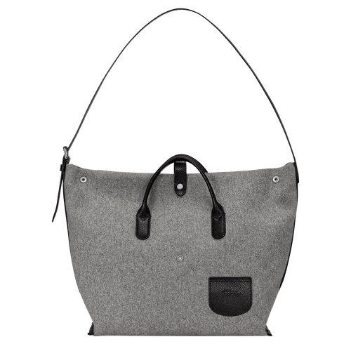 Longchamp Roseau Essential XL Canvas Women\'s Shoulder Bags Grey | 038-JZIFEU