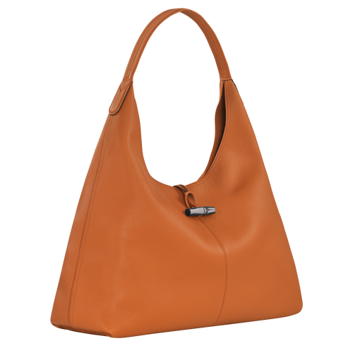 Longchamp Roseau Essential XL Leather Women's Shoulder Bags Orange | 195-RCWQHA