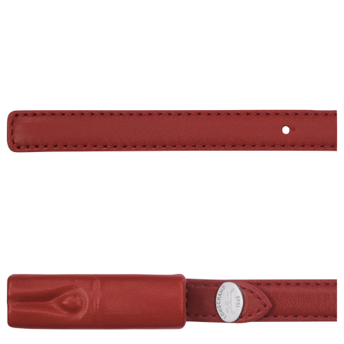 Longchamp Roseau Leather Women's Belts Red | 370-WBALJO