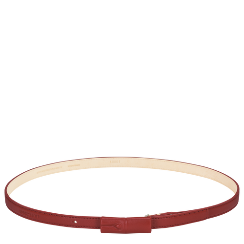 Longchamp Roseau Leather Women\'s Belts Red | 370-WBALJO