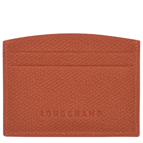 Longchamp Roseau Leather Women's Cardholders Orange | 371-RMTBAI