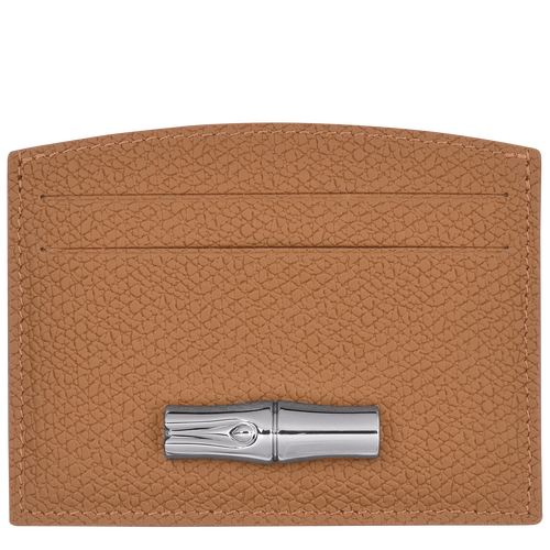 Longchamp Roseau Leather Women\'s Cardholders Beige | 914-LVMRQB