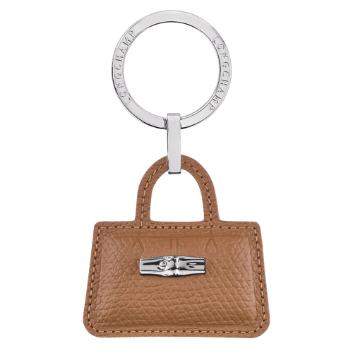 Longchamp Roseau Leather Women\'s Key Rings Beige | 365-GPBQZW