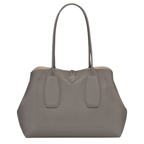 Longchamp Roseau Leather Women's Shoulder Bags Grey | 173-KEFIWA