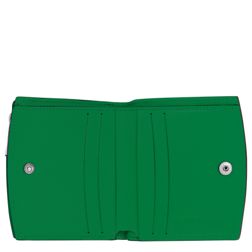 Longchamp Roseau Leather Women's Wallets Green | 036-NPRTFD