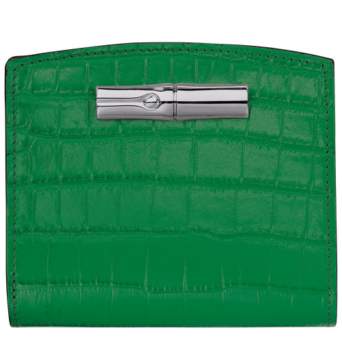 Longchamp Roseau Leather Women\'s Wallets Green | 036-NPRTFD