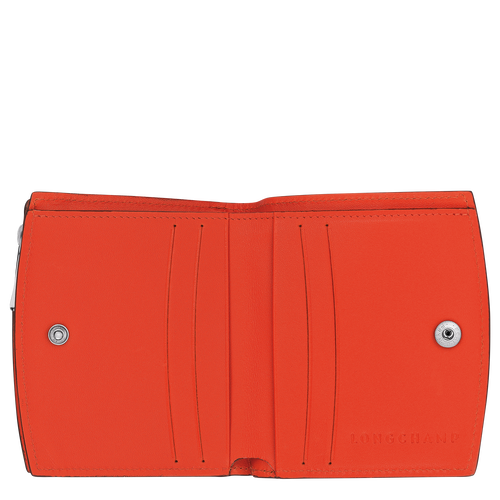 Longchamp Roseau Leather Women's Wallets Orange | 120-DBQLYJ