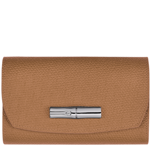 Longchamp Roseau Leather Women\'s Wallets Beige | 186-UGOQZR