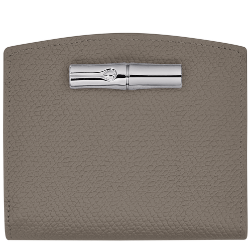 Longchamp Roseau Leather Women\'s Wallets Grey | 312-PCUQTM