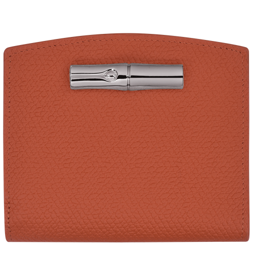 Longchamp Roseau Leather Women\'s Wallets Orange | 369-HVQDGW