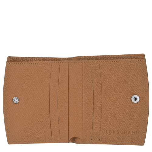 Longchamp Roseau Leather Women's Wallets Beige | 482-GVNZRB