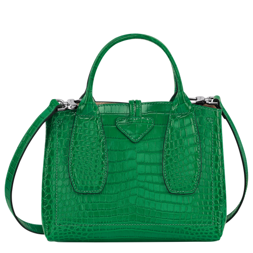 Longchamp Roseau S Leather Women's Top-handle Bags Green | 041-DRQISL