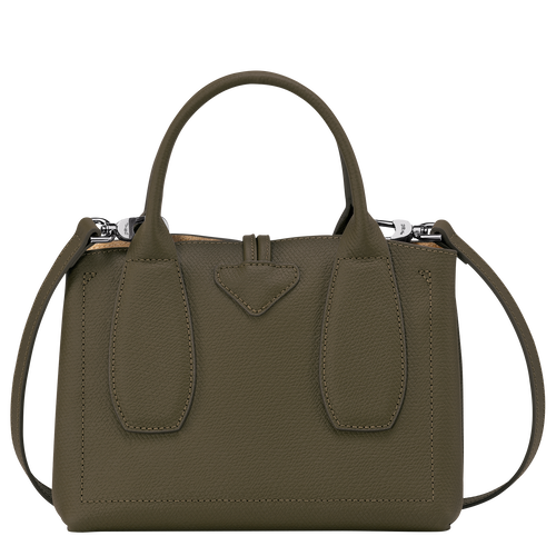 Longchamp Roseau S Leather Women's Top-handle Bags Green | 104-XHGQKW