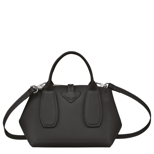 Longchamp Roseau S Leather Women's Top-handle Bags Black | 183-KSPTUL