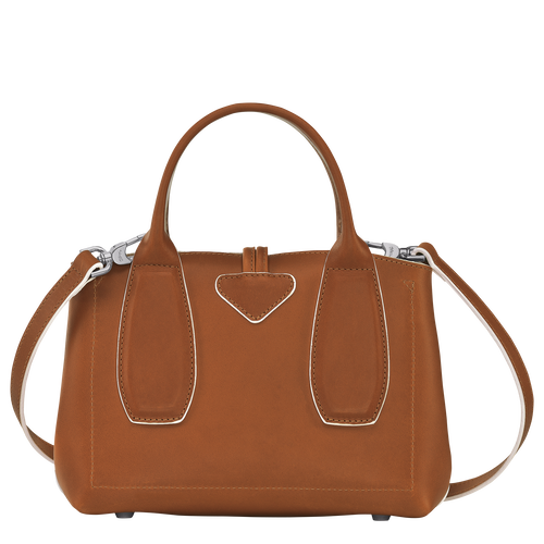 Longchamp Roseau S Leather Women's Top-handle Bags Brown | 231-NJHWVI