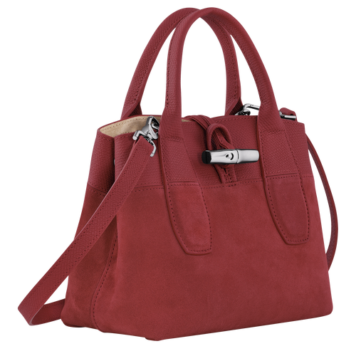 Longchamp Roseau S Leather Women's Top-handle Bags Red | 361-ZTGAHQ