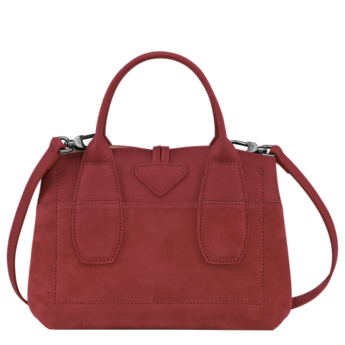 Longchamp Roseau S Leather Women's Top-handle Bags Red | 361-ZTGAHQ