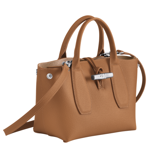 Longchamp Roseau S Leather Women's Top-handle Bags Beige | 369-EILVHU